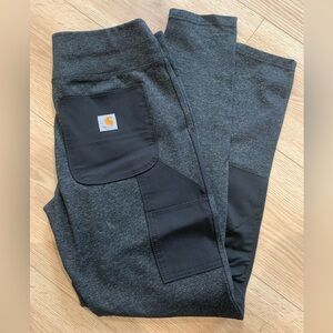 Carhartt Charcoal and Black Fitted Leggings